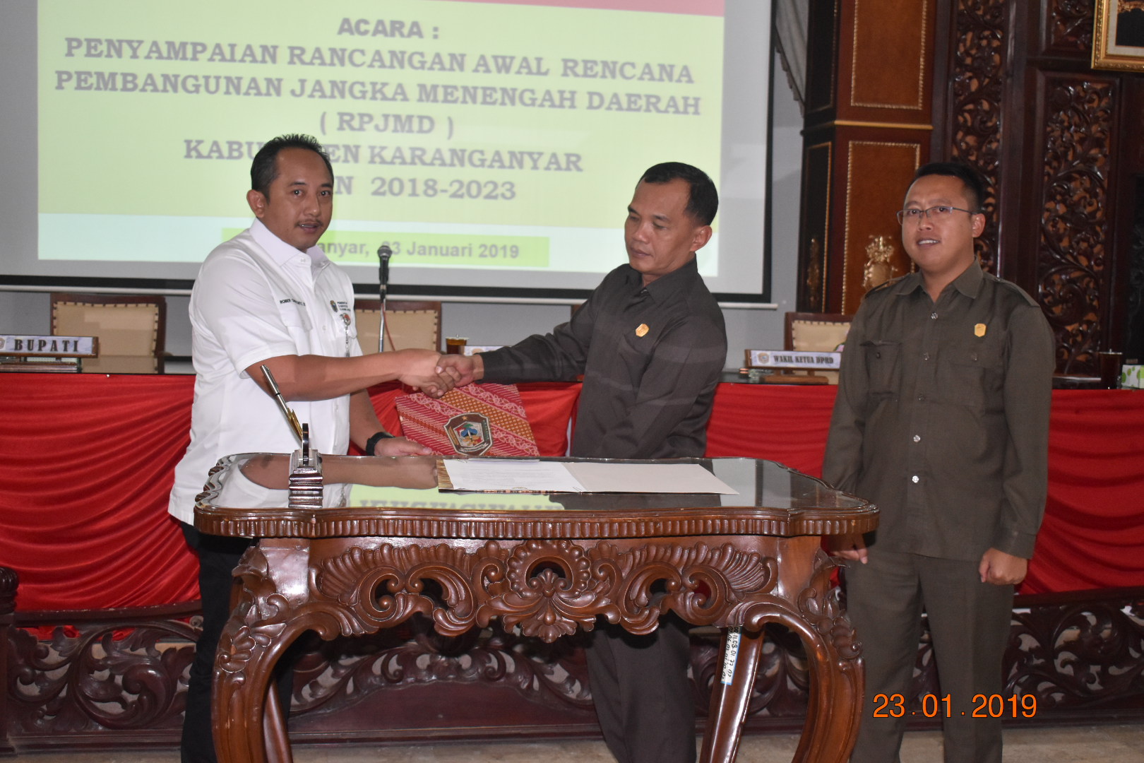 Penyampaian Rancangan Awal RPJMD Kabupaten Karanganyar Tahun 2018-2023