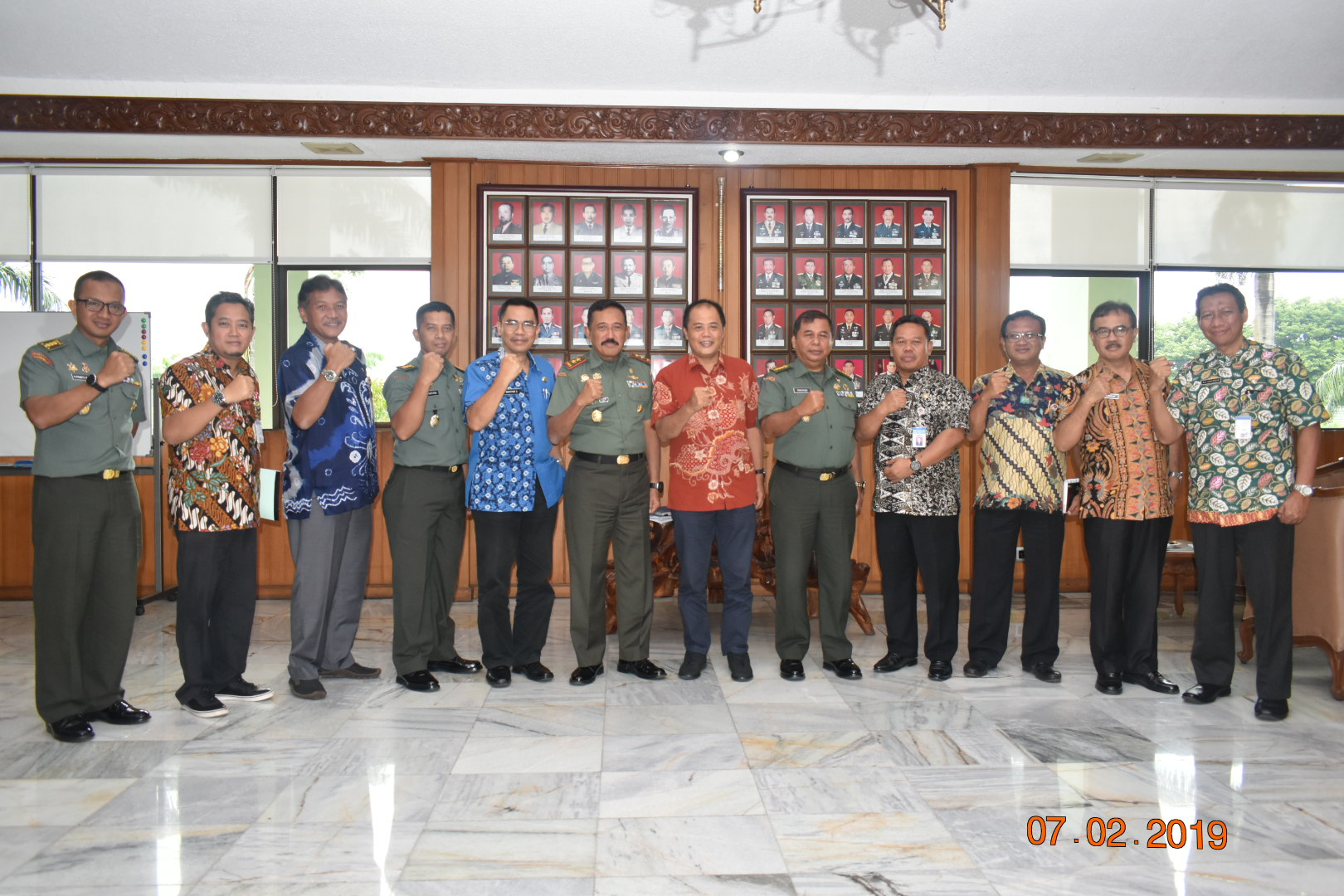 Audiensi Bupati Karanganyar dengan Pangdam IV / Diponegoro