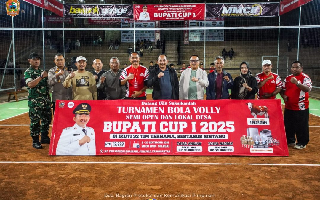 Peresmian Lapangan Bola Voli dan Pembukaan Turnamen Bola Voli Bupati Cup 1 Tahun 2025
